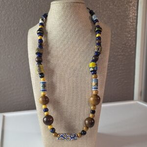 Vintage African Trade Beaded Neclace